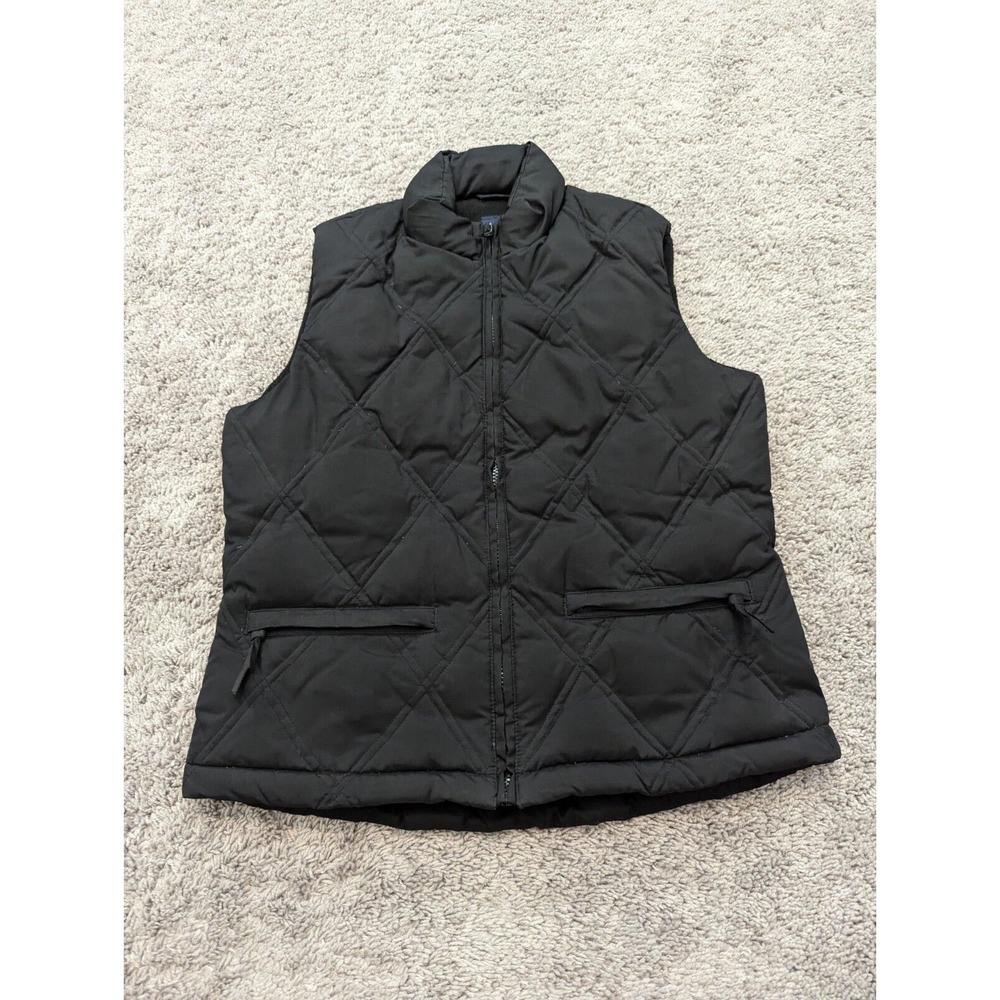 Gap Down Vest Womens Small Quilted Full Zip 65% Down Clusters + Feather